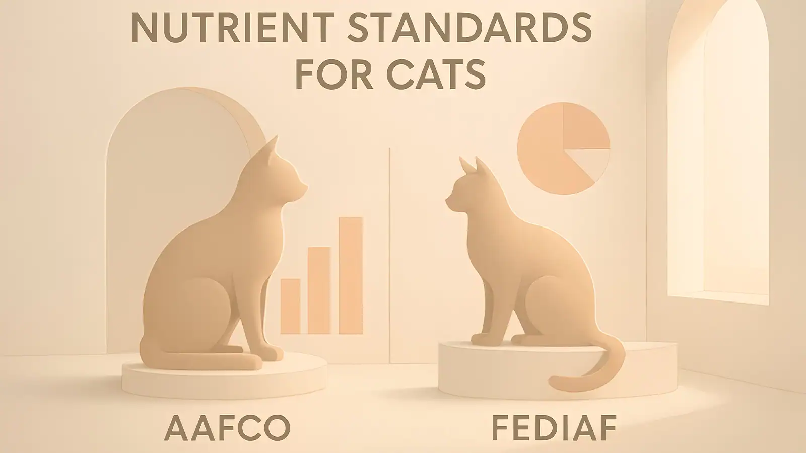 “AAFCO and FEDIAF standards chart for cat nutrition”